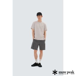 Snow Peak 男 環保快乾基本款短袖T恤 米