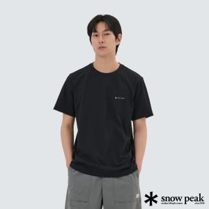 Snow Peak 男 環保快乾基本款短袖T恤 黑