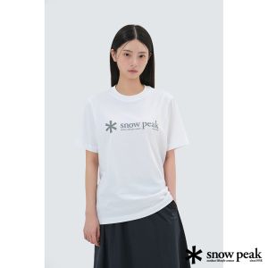 Snow Peak 中性款 Askin 大Logo短袖T恤 白