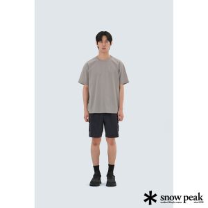 Snow Peak 中性款 Root 基本款短袖T恤 霧灰