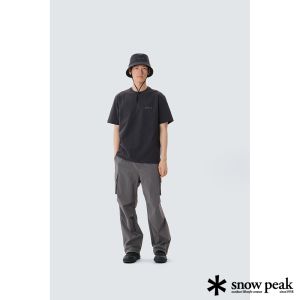 Snow Peak 中性款 經典針織短袖T恤 炭灰