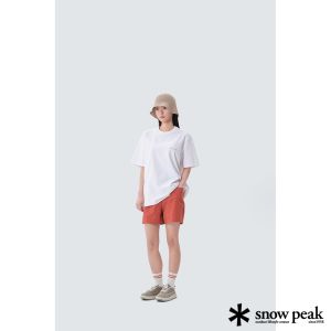 Snow Peak 中性款 經典針織短袖T恤 白