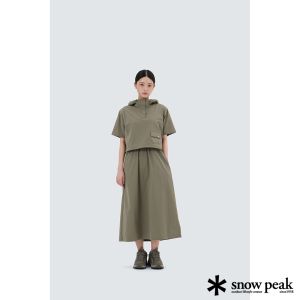 Snow Peak 女 Cooling Root 夾克連身裙 卡其灰