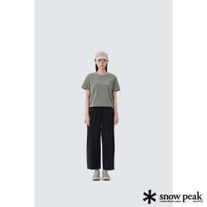 Snow Peak 女 Root 女款半寬版長褲 黑