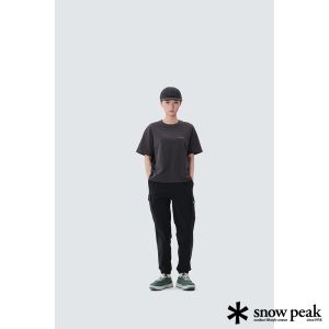 Snow Peak 女 Root 女款工裝慢跑褲 黑
