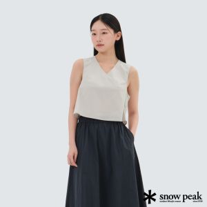 Snow Peak 女 Root 女式無袖上衣 淺米