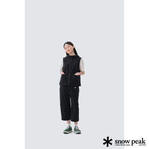 Snow Peak 女 Root 女款連帽背心 黑
