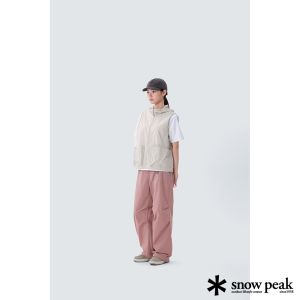 Snow Peak 女 Root 女款連帽背心 淺米