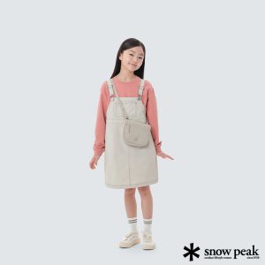 Snow Peak 兒童吊帶連身裙 淺米