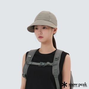 Snow Peak 女 Cample 圓邊帽 橄欖綠