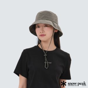 Snow Peak 女 Bright 帽子 深卡其