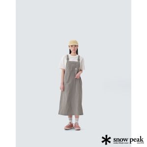 Snow Peak 女 棉混紡吊帶裙 淺卡其