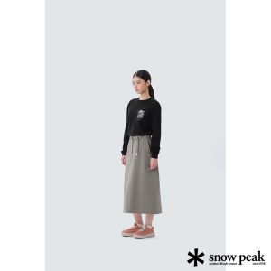 Snow Peak 女 Sorona 女款快乾長袖T恤 黑