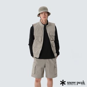 Snow Peak 男 Taslan 網眼背心 米