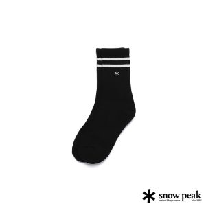 Snow Peak 中性款 星號款運動襪 黑