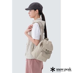 Snow Peak 女 Cample 迷你背包 9L 淺米