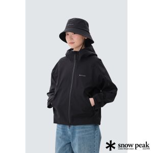 Snow Peak 女 三層女款防水夾克 黑