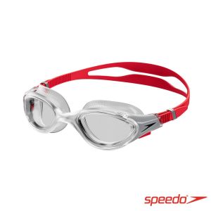 Speedo 成人 運動泳鏡 Biofuse2.0  紅/銀