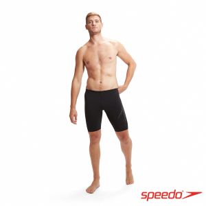 Speedo 男 運動及膝泳褲 HyperBoom PLMT 黑/炭灰