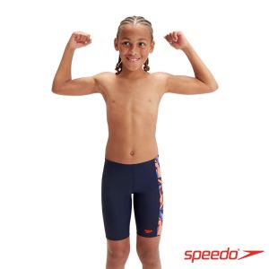 Speedo 男孩 運動及膝泳褲 HyperBoom 深藍/火山橘/鈷藍