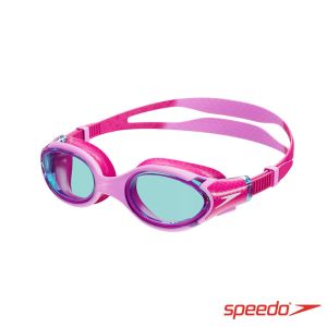 Speedo 兒童運動泳鏡 Biofuse2.0 電光粉/藍