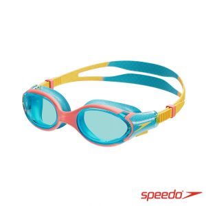 Speedo 兒童運動泳鏡 Biofuse2.0 黃/藍/珊瑚橘