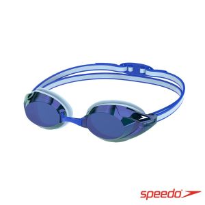 Speedo 成人 競技泳鏡 鏡面Vanquisher 3.0 天空藍/鈷藍