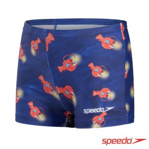 Speedo 幼童 運動四角泳褲 燈籠魚/藍