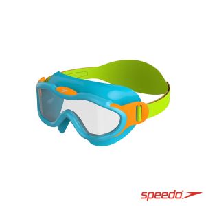 Speedo 幼童 運動泳鏡 Biofuse 面罩 藍/綠