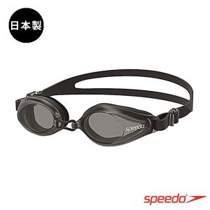 Speedo 成人運動泳鏡 Edge 黑灰