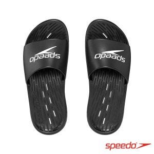 Speedo 男 排水拖鞋 黑