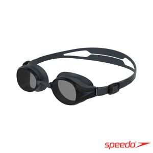 Speedo 成人度數泳鏡 Hydropure 黑灰 (衛)