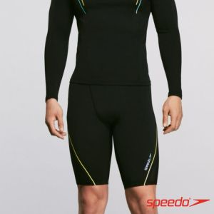 Speedo 男 運動及膝泳褲Hero6 黑/黃