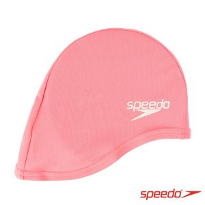 Speedo 兒童尼龍泳帽 Polyester 粉紅