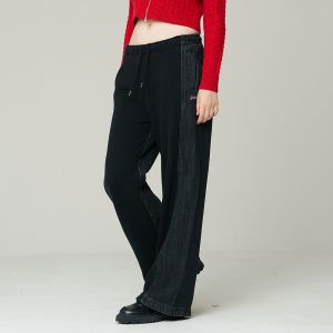 SUPERDRY 韓版 女款 丹寧長褲 Denim Mix 深灰