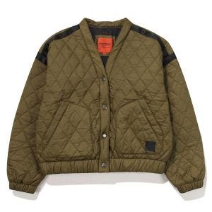 SUPERDRY 韓版 女款 保暖外套 Qulited Padding 卡其綠