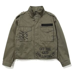 SUPERDRY 韓版 女款 短版 休閒外套 Military 卡其綠