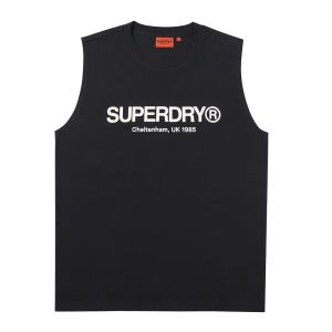 SUPERDRY 韓版 男款 背心 Core Logo Sleeveless 黑
