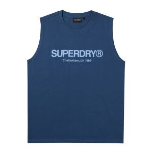 SUPERDRY 韓版 男款 背心 Core Logo Sleeveless 深藍