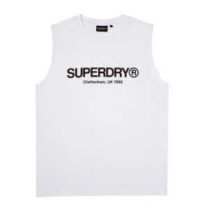 SUPERDRY 韓版 男款 背心 Core Logo Sleeveless 白