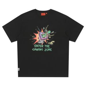 SUPERDRY 韓版 中性款 男女適穿 短袖T恤 短Tee Retro Game 黑