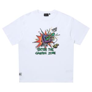 SUPERDRY 韓版 中性款 男女適穿 短袖T恤 短Tee Retro Game 白