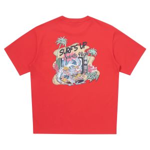 SUPERDRY 韓版 中性款 男女適穿 短袖T恤 短Tee Surfing Spirits 紅