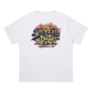 SUPERDRY 韓版 中性款 男女適穿 短袖T恤 短Tee Graffiti Logo 白