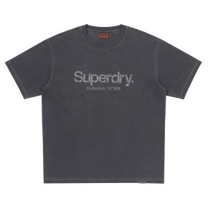 SUPERDRY 韓版 中性款 男女適穿 短袖T恤 短Tee Core Mono Logo 深灰