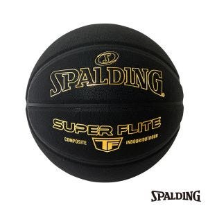 SPALDING 斯伯丁 SP 籃球 合成皮 Super Flite系列 黑/金 7號球