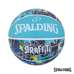 SPALDING 斯伯丁 SP 塗鴉系列 天空藍 橡膠 7號