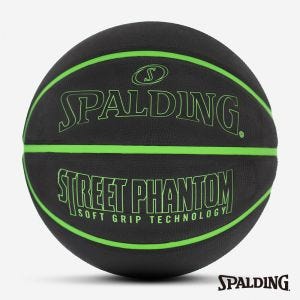 SPALDING 斯伯丁 SP 籃球 街頭幻影 黑/綠 橡膠 7號球