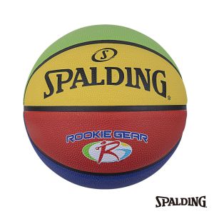 SPALDING 斯伯丁 SP 新人系列 彩色 橡膠 籃球 5號