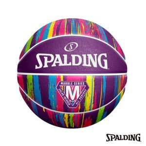 SPALDING 斯伯丁 SP 大理石系列 紫彩 橡膠 7號